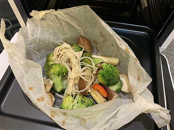 山水 氣炸烤箱紙包蔬菜.JPG 山水 氣炸烤箱紙包蔬菜.JPG