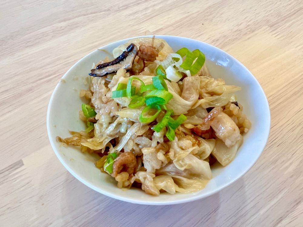高麗菜飯｜道地台灣味的蔬菜炊飯，古早味高麗菜飯作法和比例
